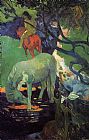 Paul Gauguin The White Horse painting